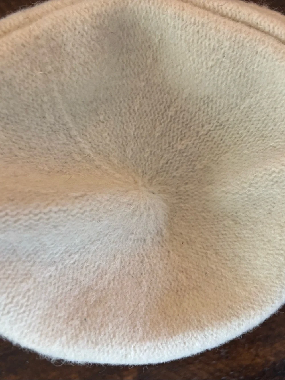 Vintage Scala Wool Cloche Hat in Cream